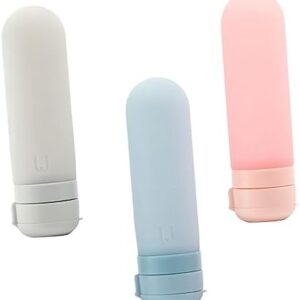 WOONEKY 3pcs Travel Bottle Makeup Travel Containers Travel Makeup Container Travel Accessories Toiletries Travel Toiletry Containers Toiletries Containers for Empty Silicone Bottle Make up