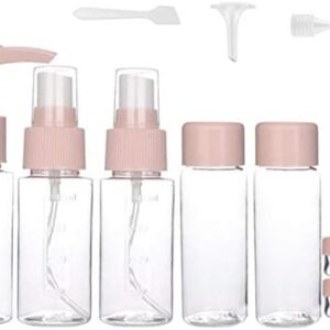 Hey~Yo Pack of 10 Travel Bottles, Travel Set, Body Care Liquid Container, Leakproof, Portable Travel Accessories, with Aeroplane Bag, Hand Luggage, Cosmetic Bag, Travel Bottles
