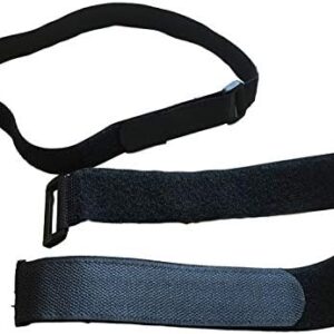 Pack of 5 Velcro Straps with Eyelet/Buckle Velcro Expander Straps - Attaching, Lashing & Fixing 40 cm 60 cm 80 cm 120 cm 150 cm 250 cm - Construction Workshop Outdoor Sports (150 cm)