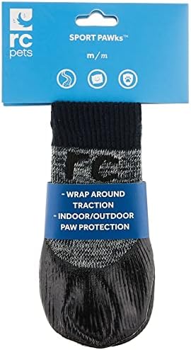 RC Pet Products Sport PAWks Dog Socks, Indoor/Outdoor Paw Protection, Medium, Charcoal Heather (64204012) - Image 3