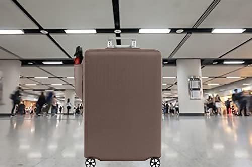 GANNEPIE Travel Luggage Cover Black Printed Suitcase Cover Fits 18-32 Inch, Brown With Pocket, L(26-28 inch luggage) - Image 6
