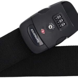 Samsonite Global Travel Accessories Luggage Strap with Integrated Three Dial TSA Combilock, 190 cm