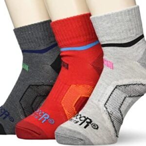 Outdoor Products 25-27 Men's Socks, Quarter Length, Solid Color, Sports Socks, Assorted A, Assorted A