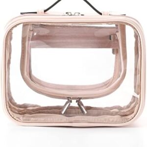 Lychii Clear PVC Toiletry Bag, Transparent Cosmetic Waterproof Wash Bag Organiser for Suitcase & Hand Luggage