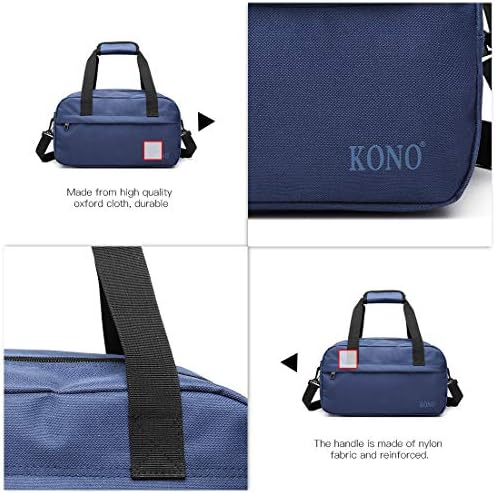 Kono 35x20x20 Holdall Cabin Luggage Under Seat Ryanair Flight Carry-on Bag Unisex Sports Travel Duffels Bag, Navy, 35cm (W) * 20cm (H) * 20cm (D) - Image 4