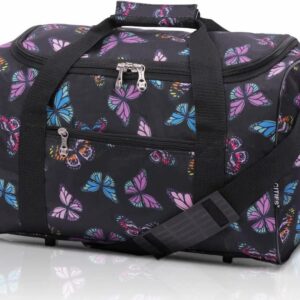 5 Cities 40x20x25 Ryanair Maximum Sized Travel Carry On Under Seat Cabin Holdall Lightweight – Take The Max on Board! with 2 Year Warranty